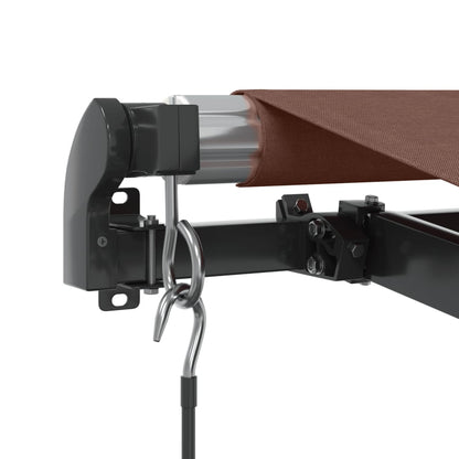 Manual Retractable Awning 300x250 cm Brown