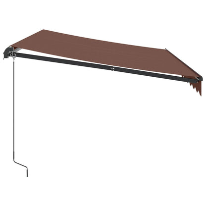 Tenda Sole Retrattile Manuale 350x250 cm Marrone