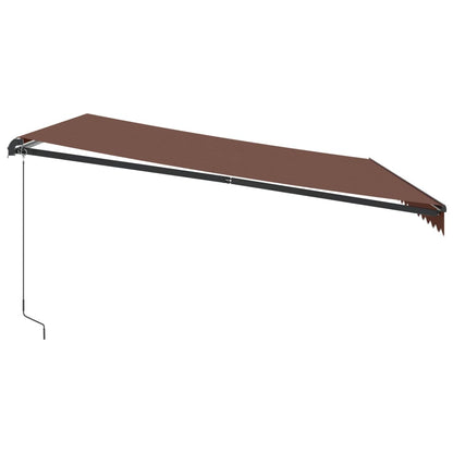 Tenda Sole Retrattile Manuale 450x300 cm Marrone