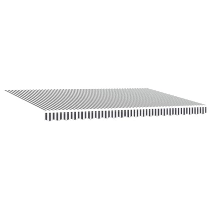 Tenda Retrattile Manuale con LED Antracite/ Bianco 500x300 cm