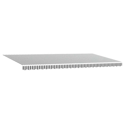 Tenda Retrattile Manuale con LED Antracite e Bianco 600x300 cm | homemem39