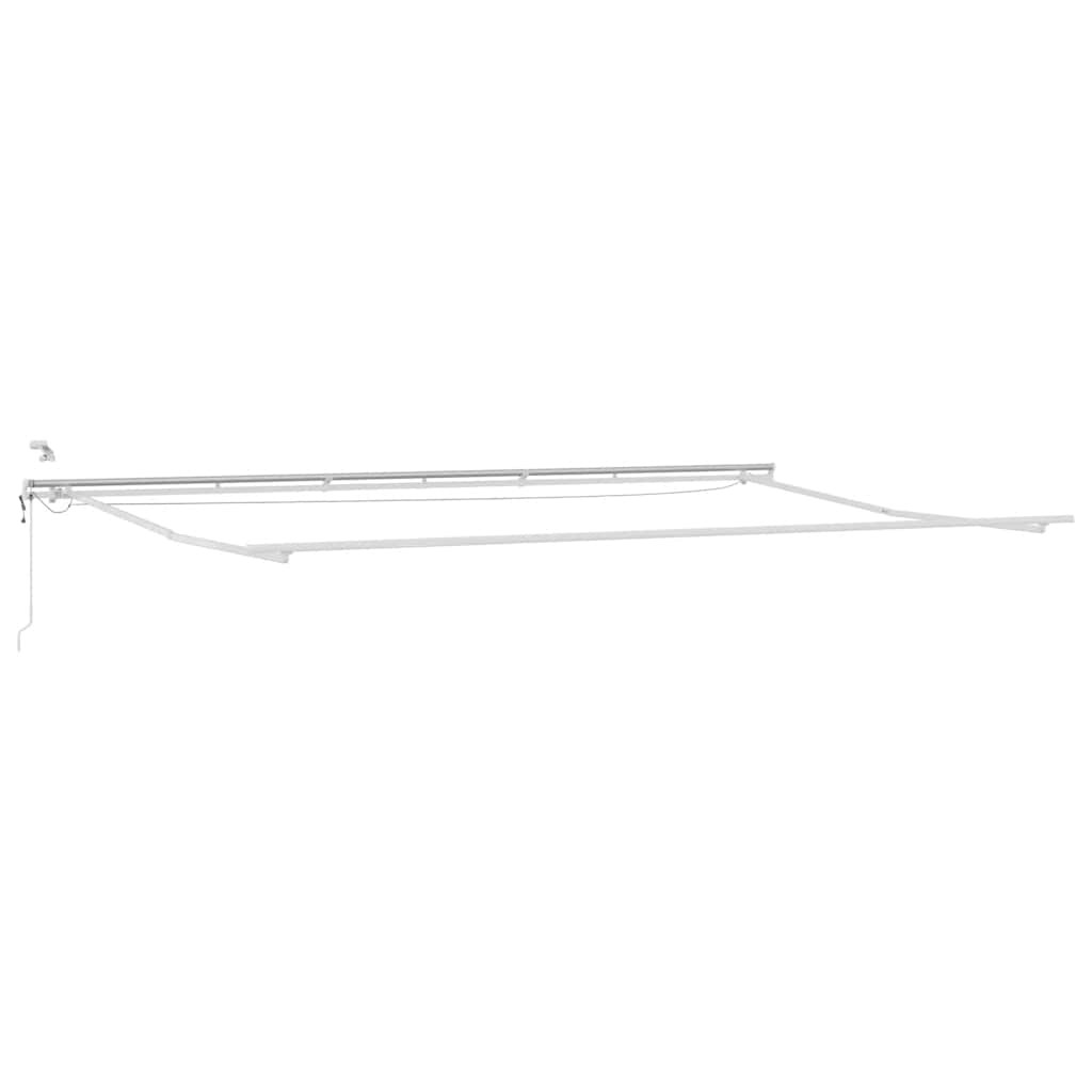 Tenda Retrattile Automatica LED Antracite e Bianco 600x300 cm | homemem39