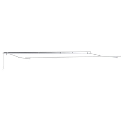 Tenda da Sole Retrattile Manuale Antracite e Bianco 600x300 cm | homemem39