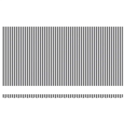 Tenda da Sole Retrattile Manuale Antracite e Bianco 600x300 cm | homemem39