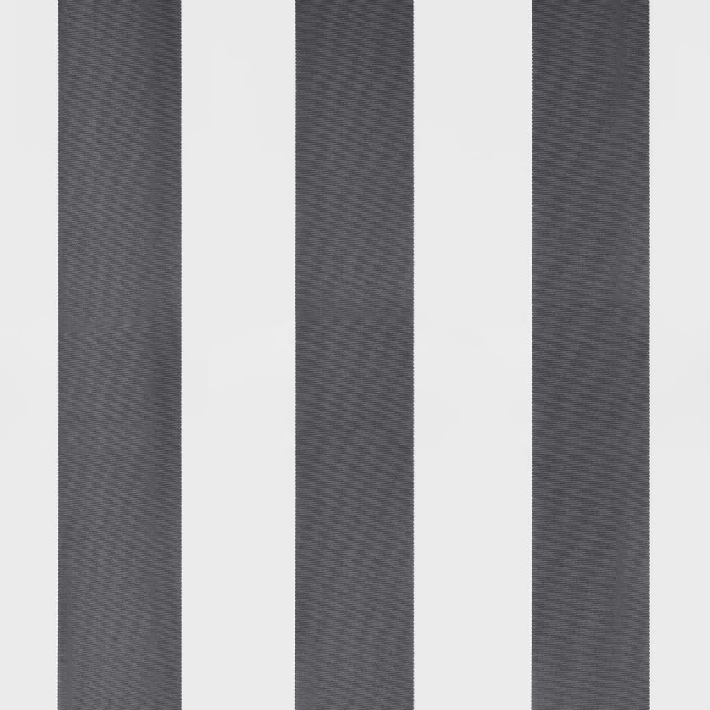 Tenda da Sole Retrattile Manuale Antracite e Bianco 350x250 cm - homemem39