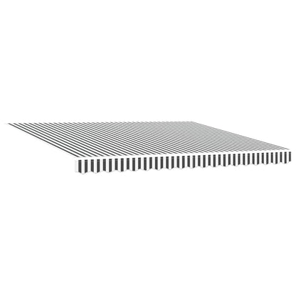Tenda Sole Retrattile Automatica 400x300 cm Antracite e Bianco