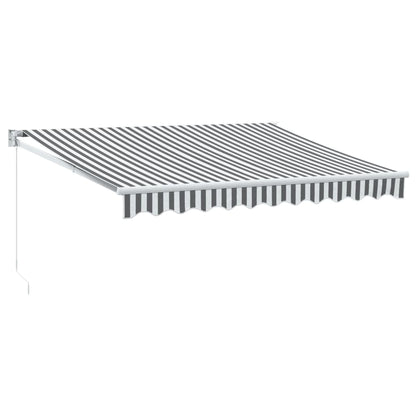 Tenda da Sole Antracite e Bianca 3x2,5 m Tessuto e Alluminio | homemem39