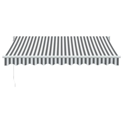 Tenda da Sole Antracite e Bianca 3x2,5 m Tessuto e Alluminio | homemem39