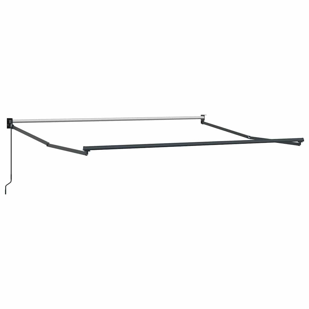 Tenda da Sole Antracite e Bianca 3x2,5 m Tessuto e Alluminio | homemem39