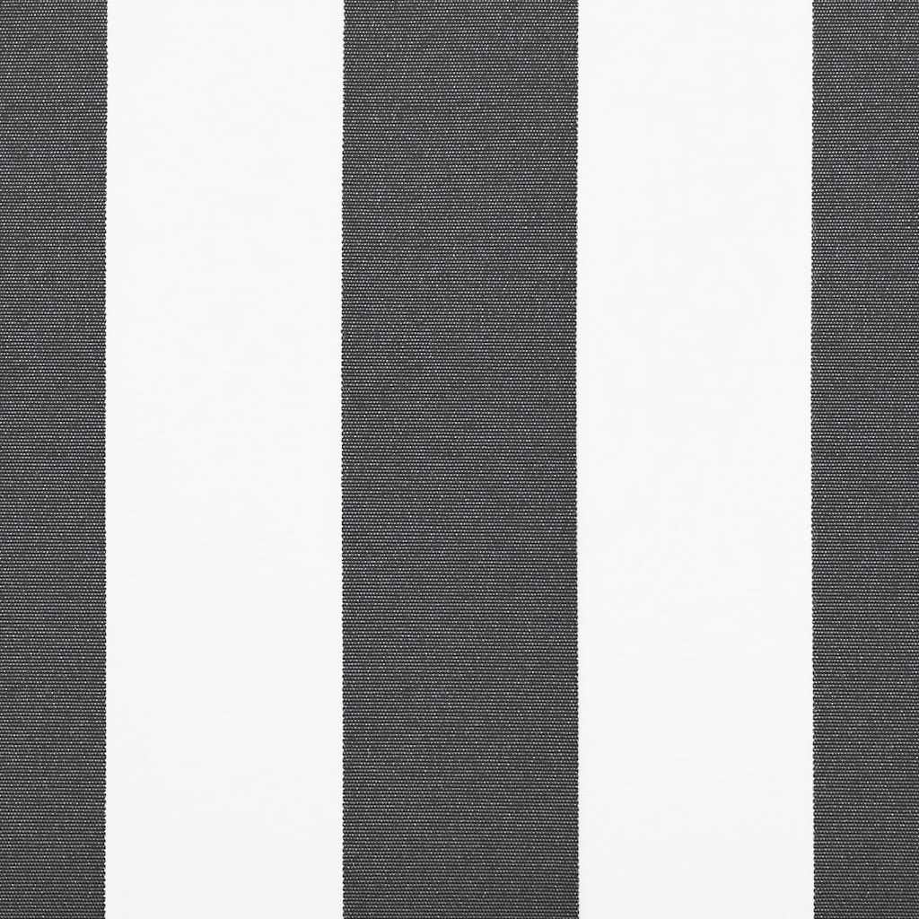 Tenda Retrattile Antracite e Bianca 4x3 m Tessuto e Alluminio