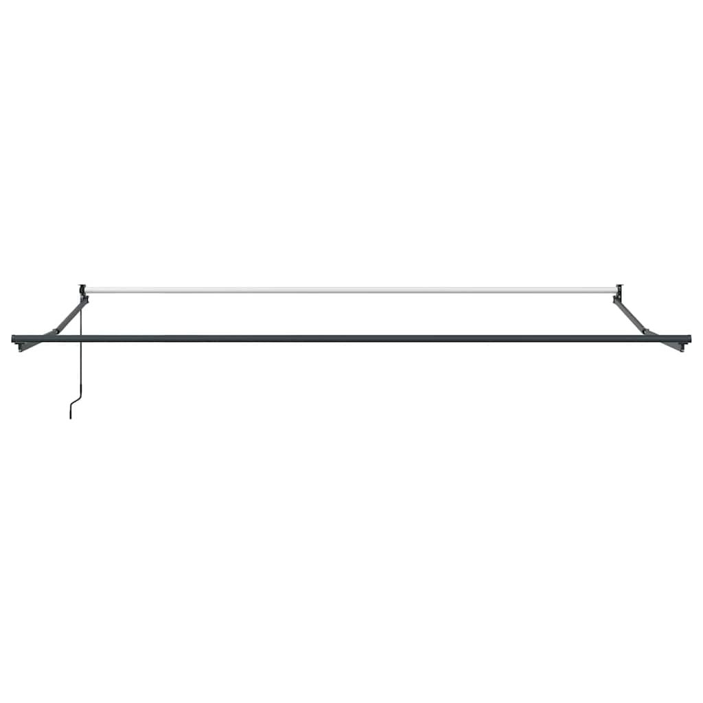 Tenda Retrattile Antracite e Bianca 4,5x3 m Tessuto e Alluminio | homemem39