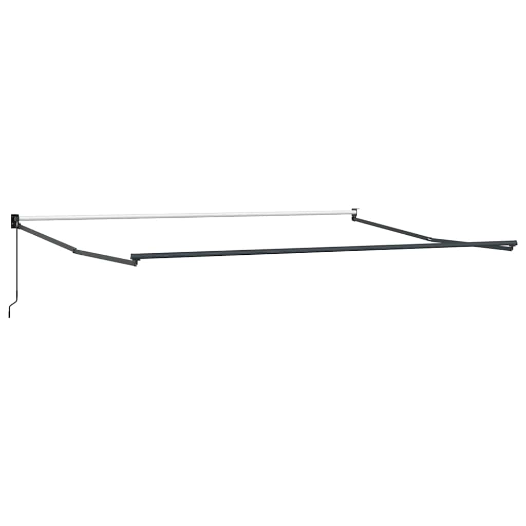 Tenda Retrattile Antracite e Bianca 5x3 m Tessuto e Alluminio | homemem39