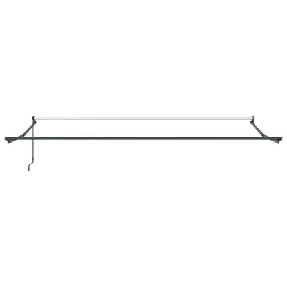 Tenda Retrattile Antracite e Bianca 5x3 m Tessuto e Alluminio | homemem39