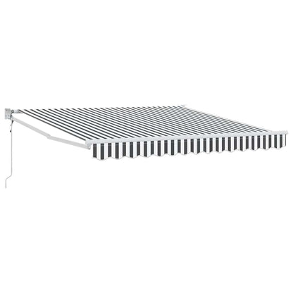 Tenda da Sole Antracite e Bianca 3x2,5 m Tessuto e Alluminio | homemem39