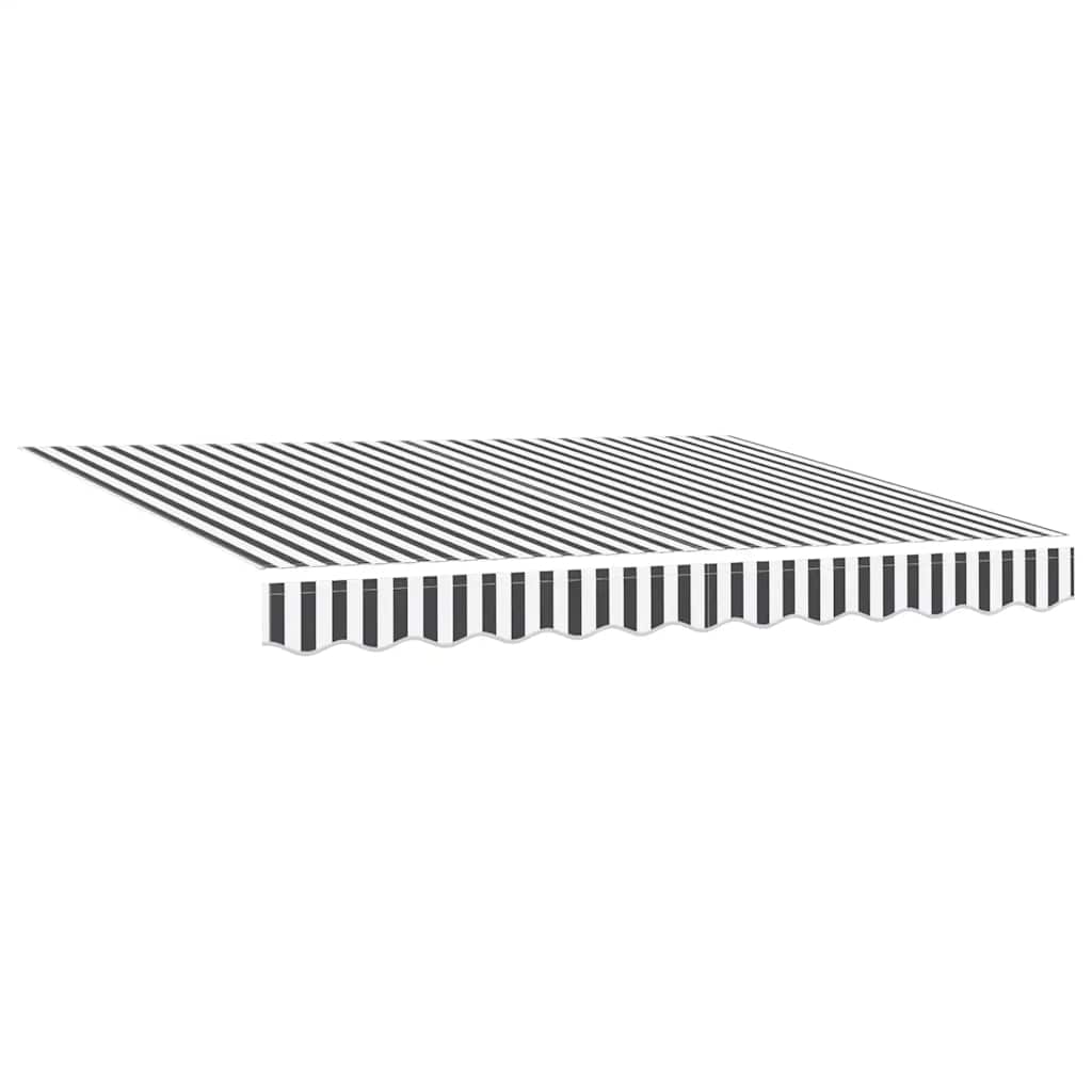 Tenda da Sole Antracite e Bianca 3x2,5 m Tessuto e Alluminio | homemem39