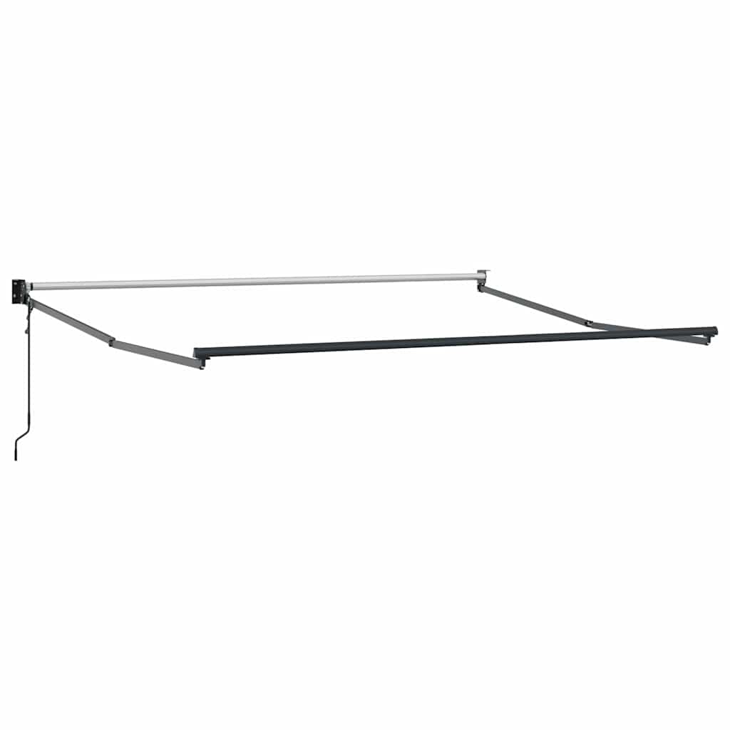 Tenda da Sole Antracite e Bianca 3x2,5 m Tessuto e Alluminio | homemem39