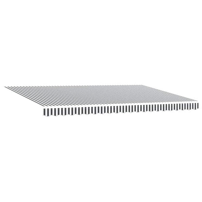Tenda Retrattile Antracite e Bianca 5x3 m Tessuto e Alluminio | homemem39