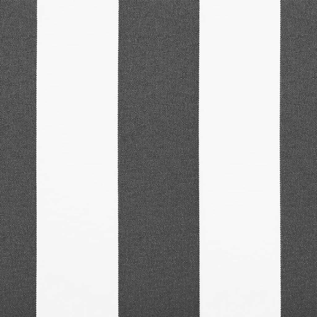 Tenda da Sole Antracite e Bianca 3x2,5 m Tessuto e Alluminio - homemem39