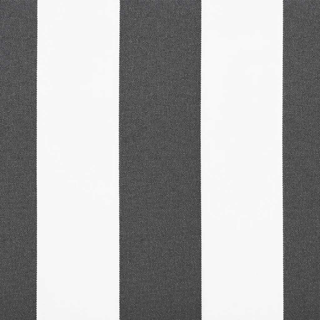 Tenda Retrattile Antracite e Bianca 4x3 m Tessuto e Alluminio