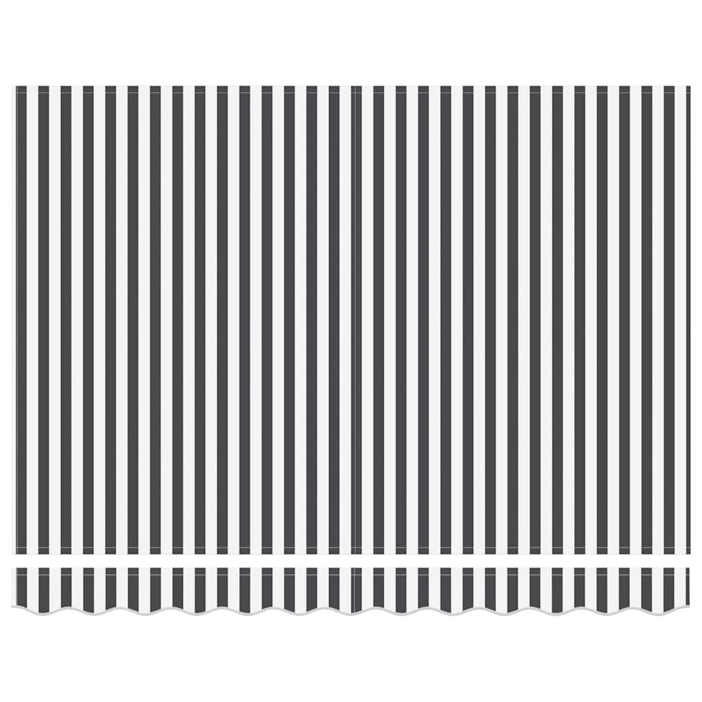 Tenda da Sole Antracite e Bianca 3x2,5 m Tessuto e Alluminio - homemem39