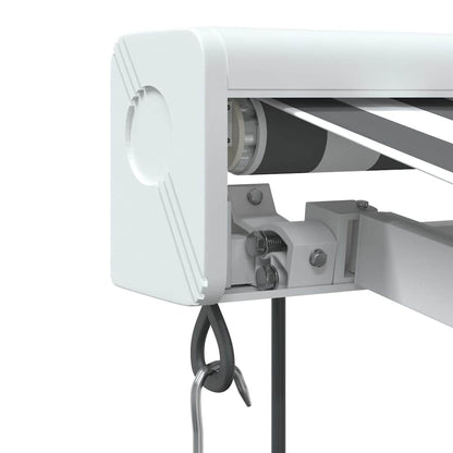 Tenda Retrattile Antracite e Bianca 3,5x2,5m Tessuto/Alluminio - homemem39