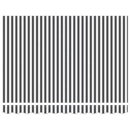 Tenda da Sole Antracite e Bianca 3x2,5 m Tessuto e Alluminio - homemem39