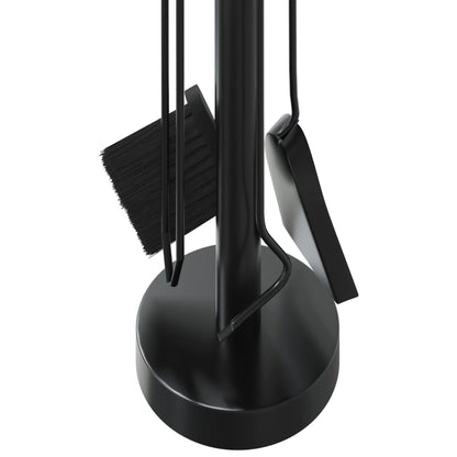 Set di attrezzi per camino 5 pezzi 18x56 cm in acciaio