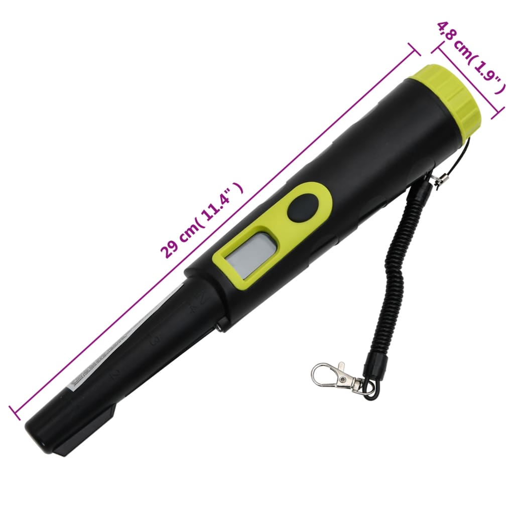 Metal Detector Localizzatore con Schermo LCD Nero e Giallo | homemem39