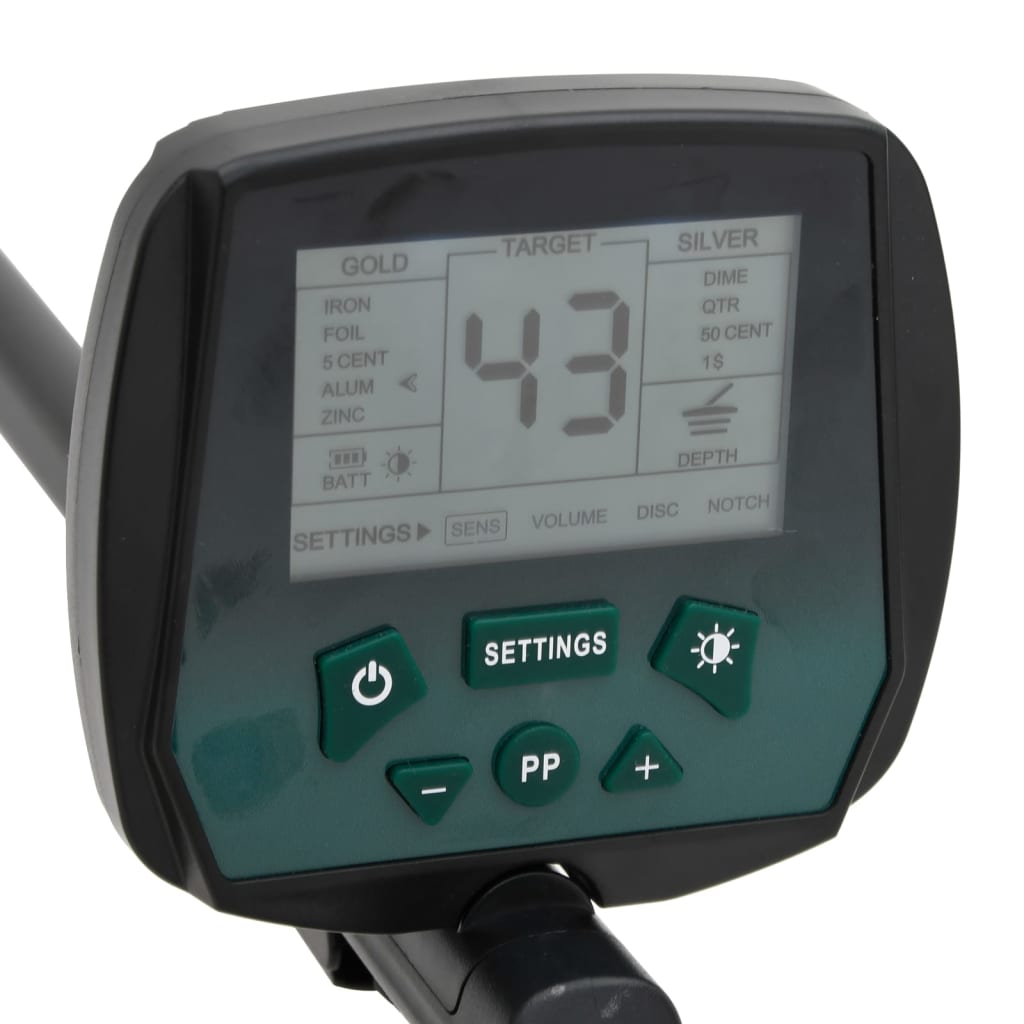 Metal Detector 24 cm Profondità Ricerca Schermo LCD | homemem39