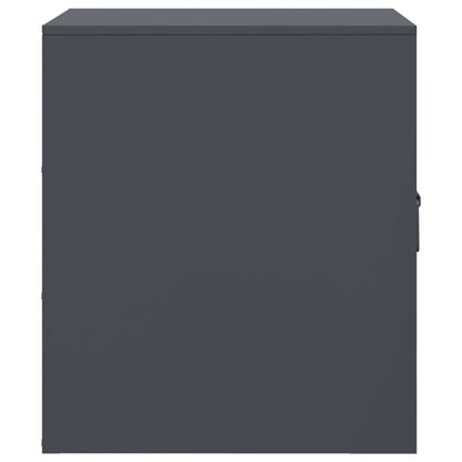 Comodino Antracite 34,5x39x44 cm in Acciaio - homemem39