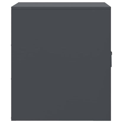 Comodini 2 pz Antracite 34,5x39x44 cm in Acciaio - homemem39