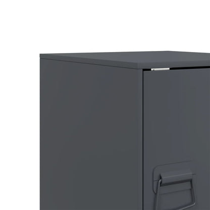 Bedside tables 2 pcs Anthracite 34.5x39x44 cm in Steel