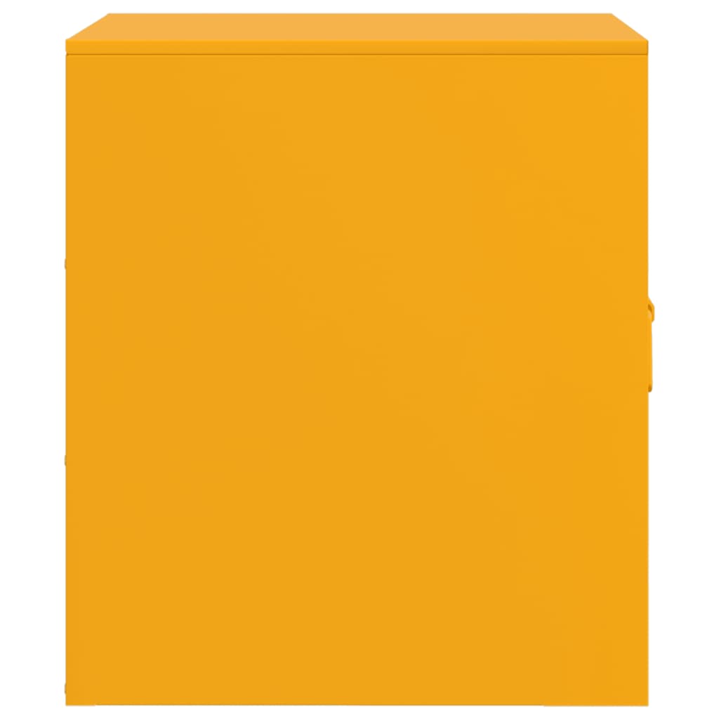 Comodini 2 pz Giallo Senape 34,5x39x44 cm in Acciaio - homemem39