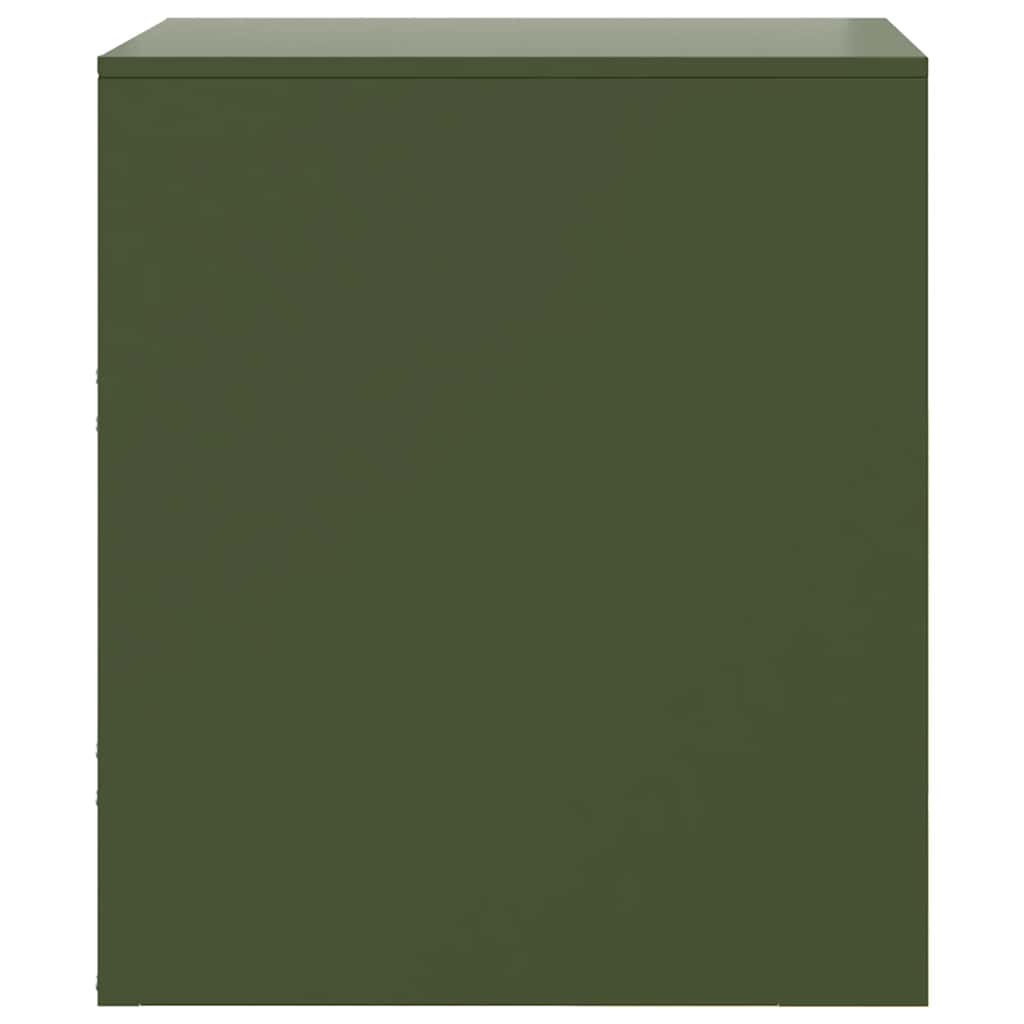 Comodini 2 pz Verde34,5x39x44 cm in Acciaio - homemem39
