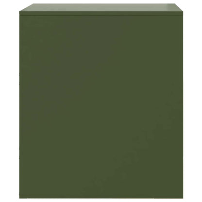 Comodini 2 pz Verde34,5x39x44 cm in Acciaio - homemem39