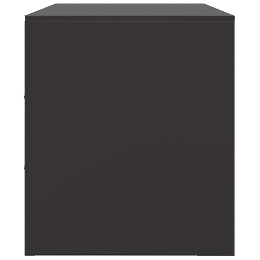 Mobile TV Nero 67x39x44 cm in Acciaio - homemem39