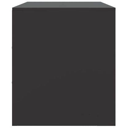 Mobile TV Nero 67x39x44 cm in Acciaio - homemem39