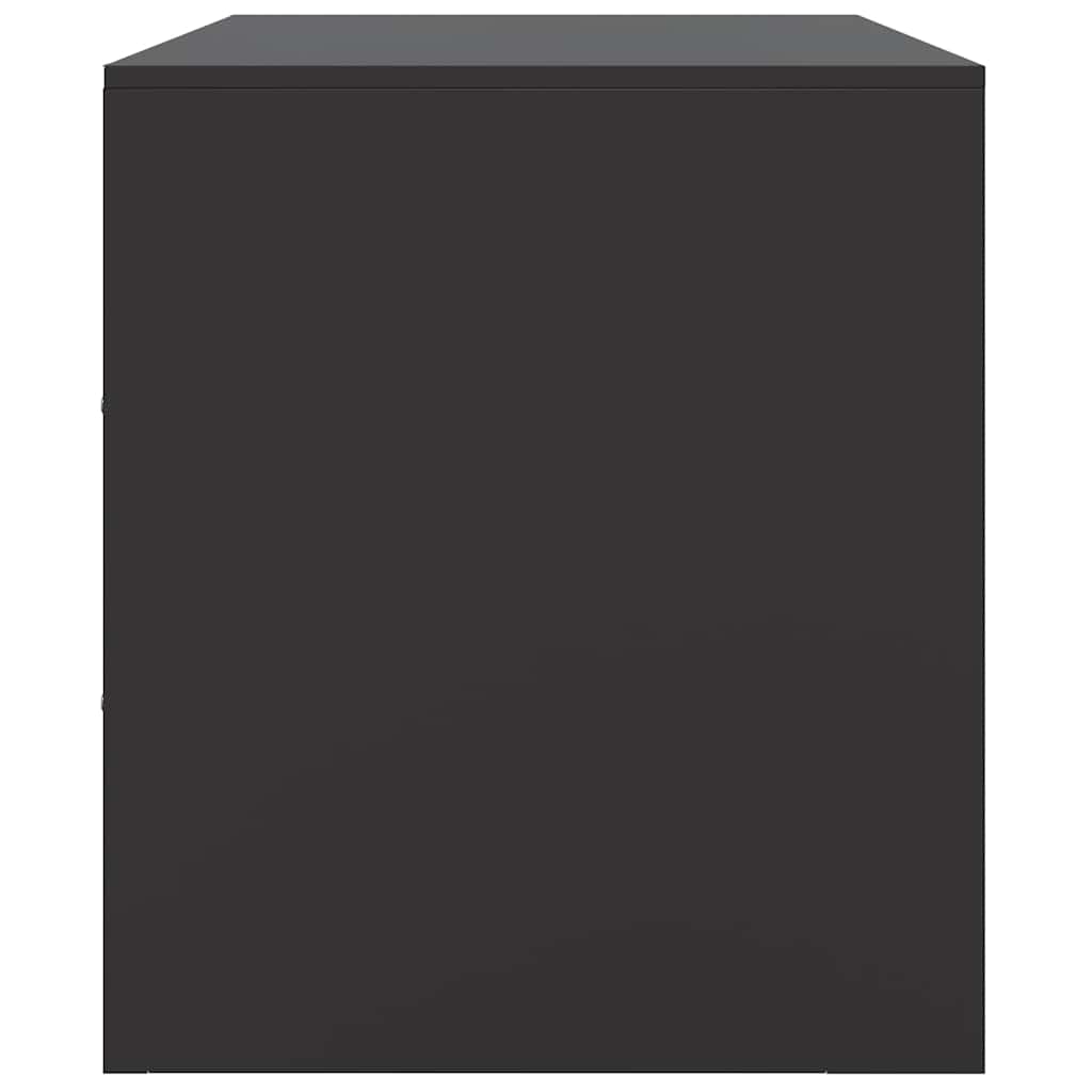 Mobili TV 2 pz Neri 67x39x44 cm in Acciaio