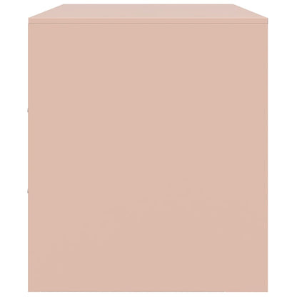 Mobile TV Rosso 67x39x44 cm in Acciaio - homemem39