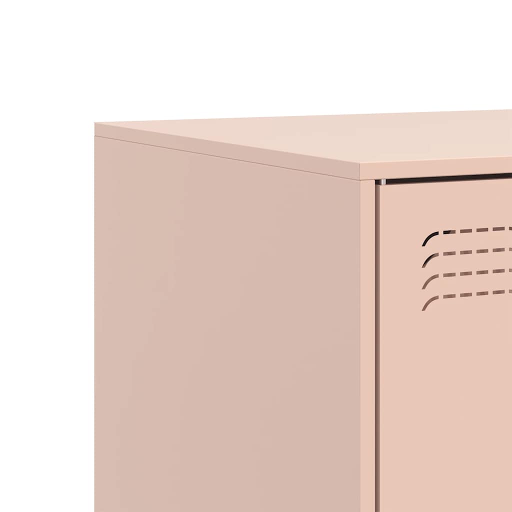 Mobile TV Rosso 67x39x44 cm in Acciaio - homemem39