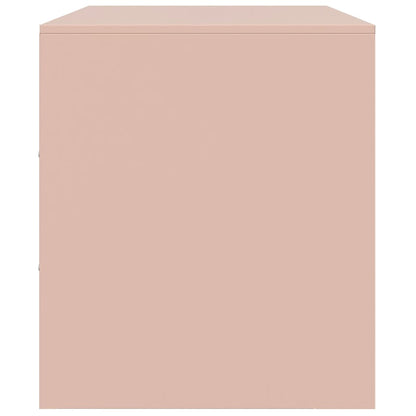Mobili TV 2 pz Rosso 67x39x44 cm in Acciaio