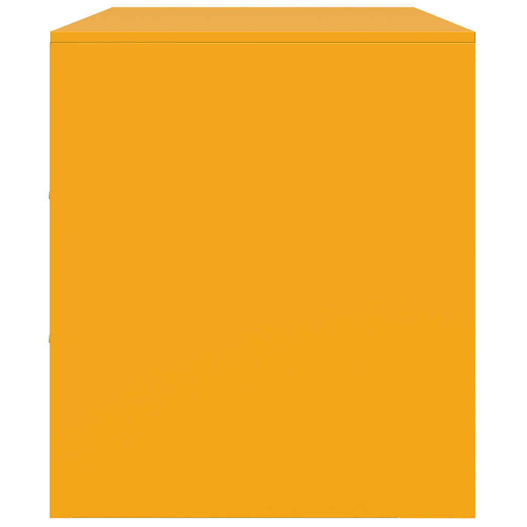 Mobili TV 2 pz Giallo Senape 67x39x44 cm in Acciaio