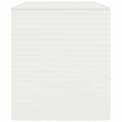Mobile Porta TV Bianco 67x39x44 cm in Acciaio