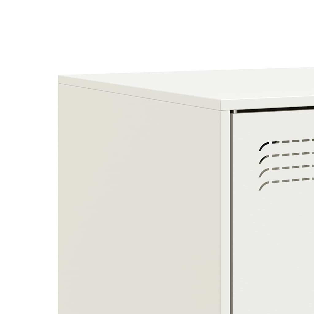Mobili TV 2 pz Bianchi 67x39x44 cm in Acciaio