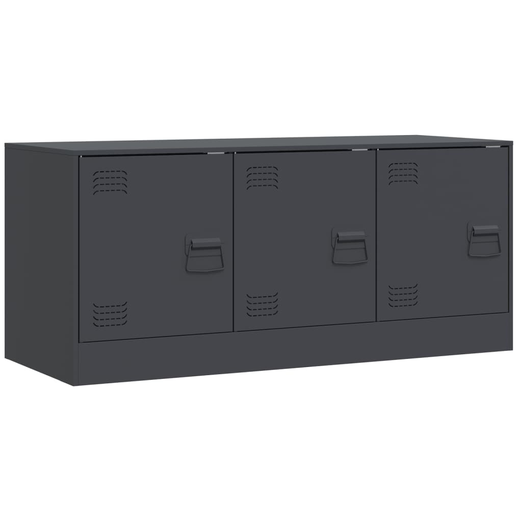 Anthracite TV Stand 99x39x44 cm in Steel