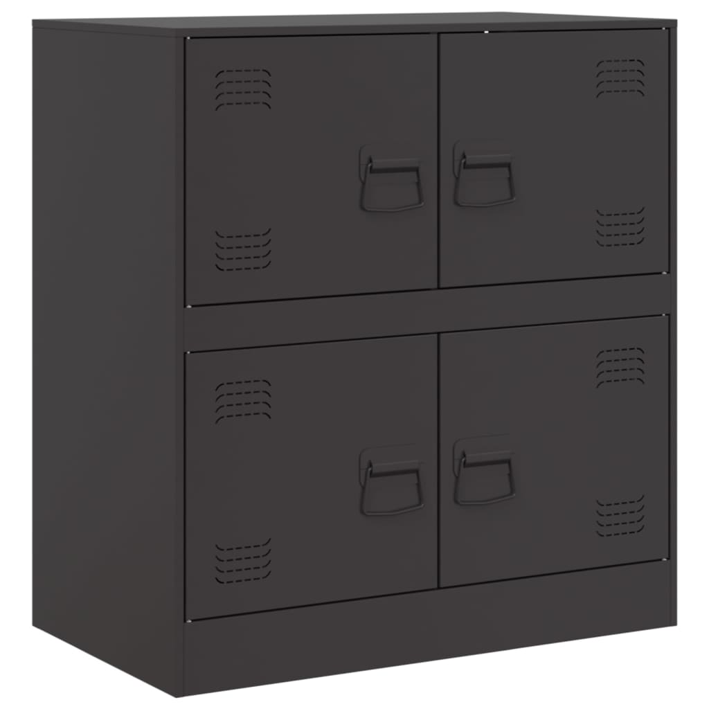 Black Sideboard 67x39x73 cm in Steel