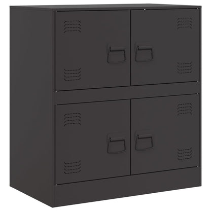 Black Sideboard 67x39x73 cm in Steel