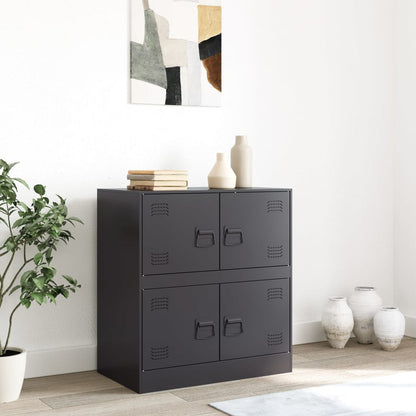 Black Sideboard 67x39x73 cm in Steel