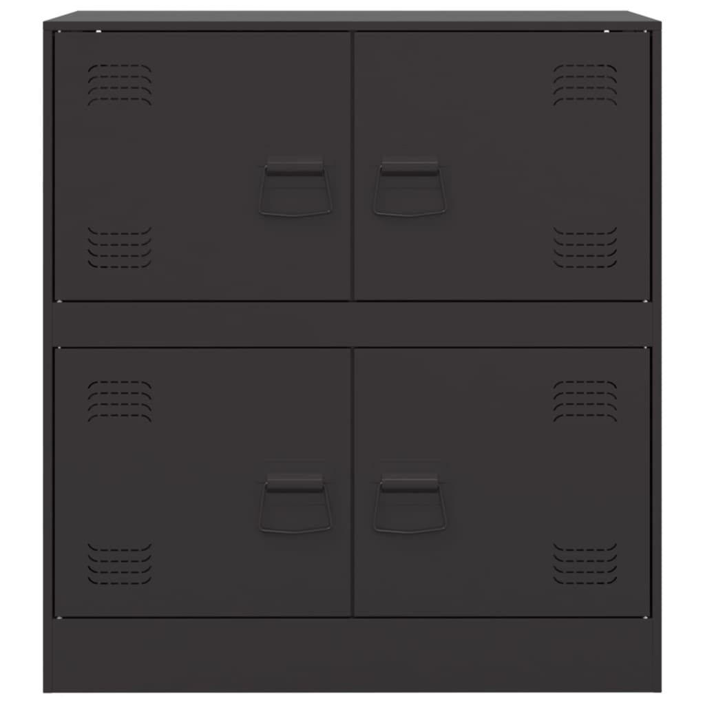 Black Sideboard 67x39x73 cm in Steel