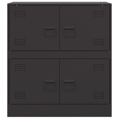 Black Sideboard 67x39x73 cm in Steel